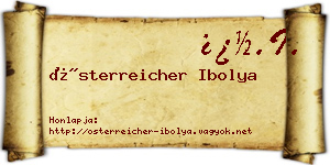 Österreicher Ibolya névjegykártya